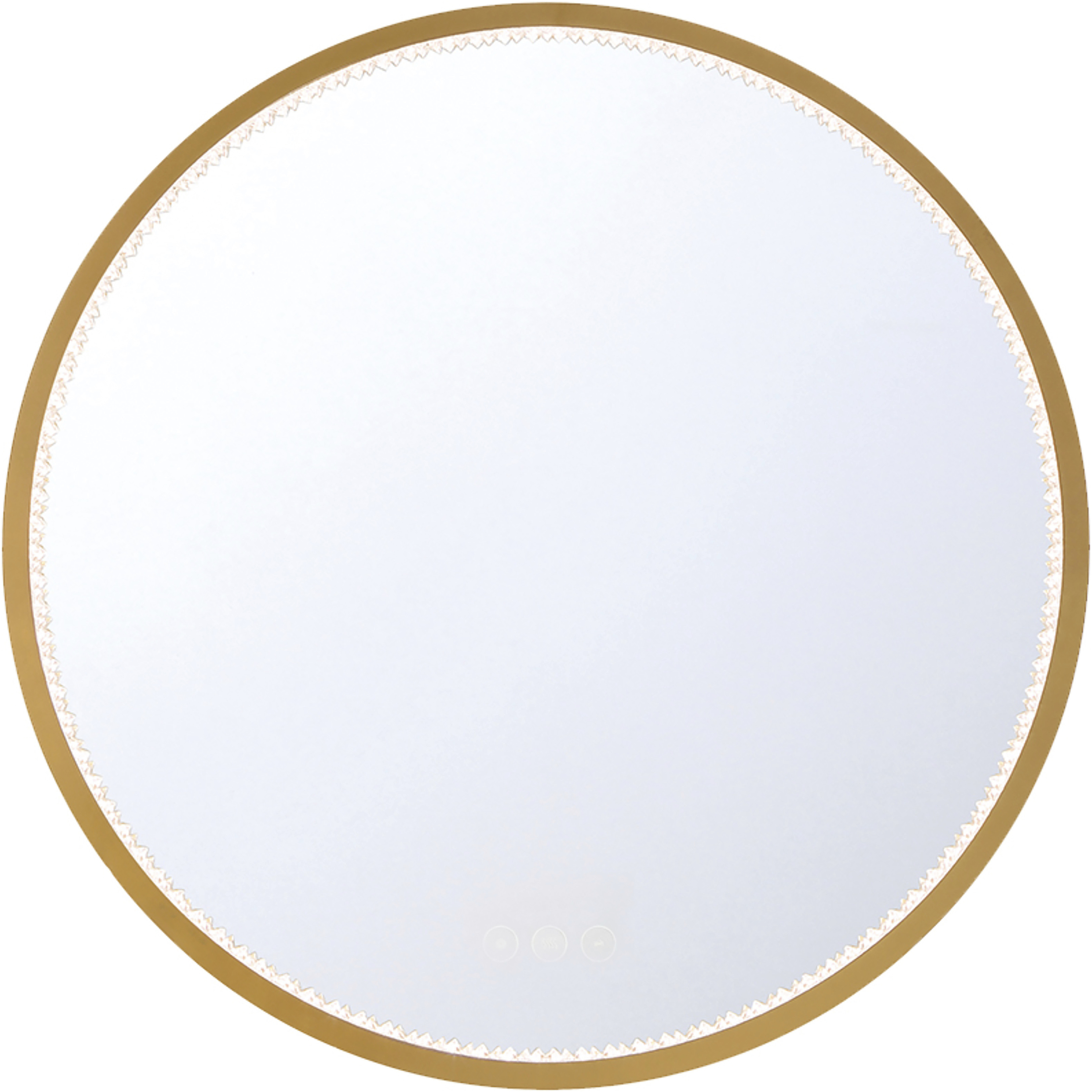 Cerissa 30 X 30 inch Anodized Gold LED Mirror