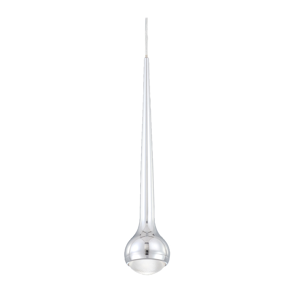 Micro 4 inch Chrome Led Pendant Ceiling Light