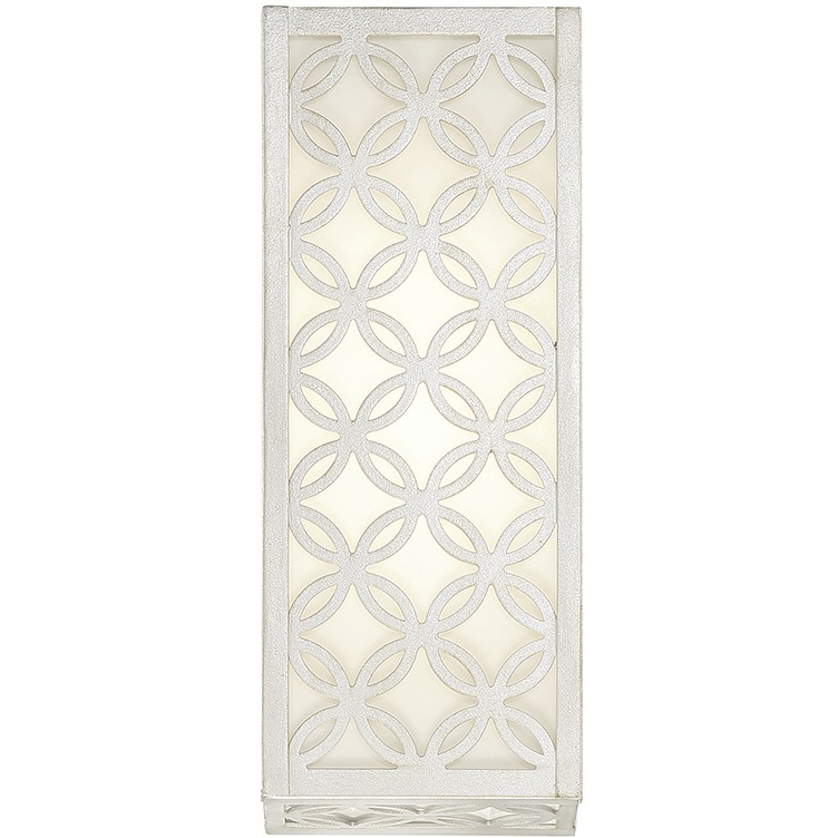 Clover 1 Light 13 inch Aged Silver Outdoor LED Wall Sconce