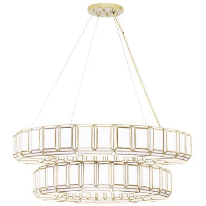 Belmont 28 Light 48 inch Brass Chandelier Ceiling Light
