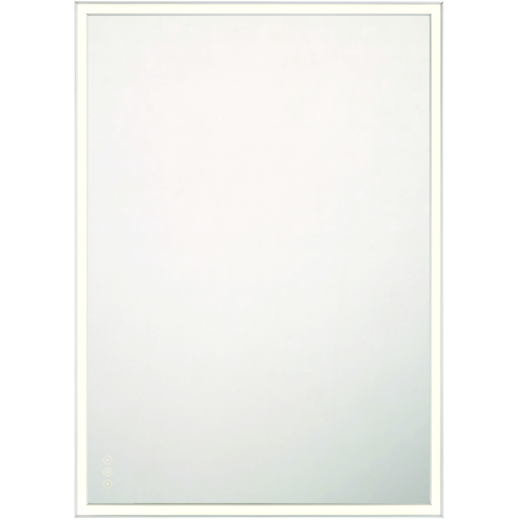 Nixon 42 X 30 inch Anodized Silver LED Mirror