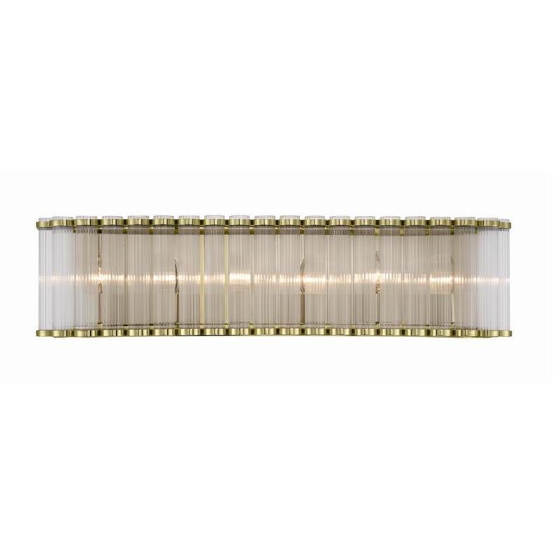 Glasbury 6 Light 32 inch Gold Vanity Light Wall Light