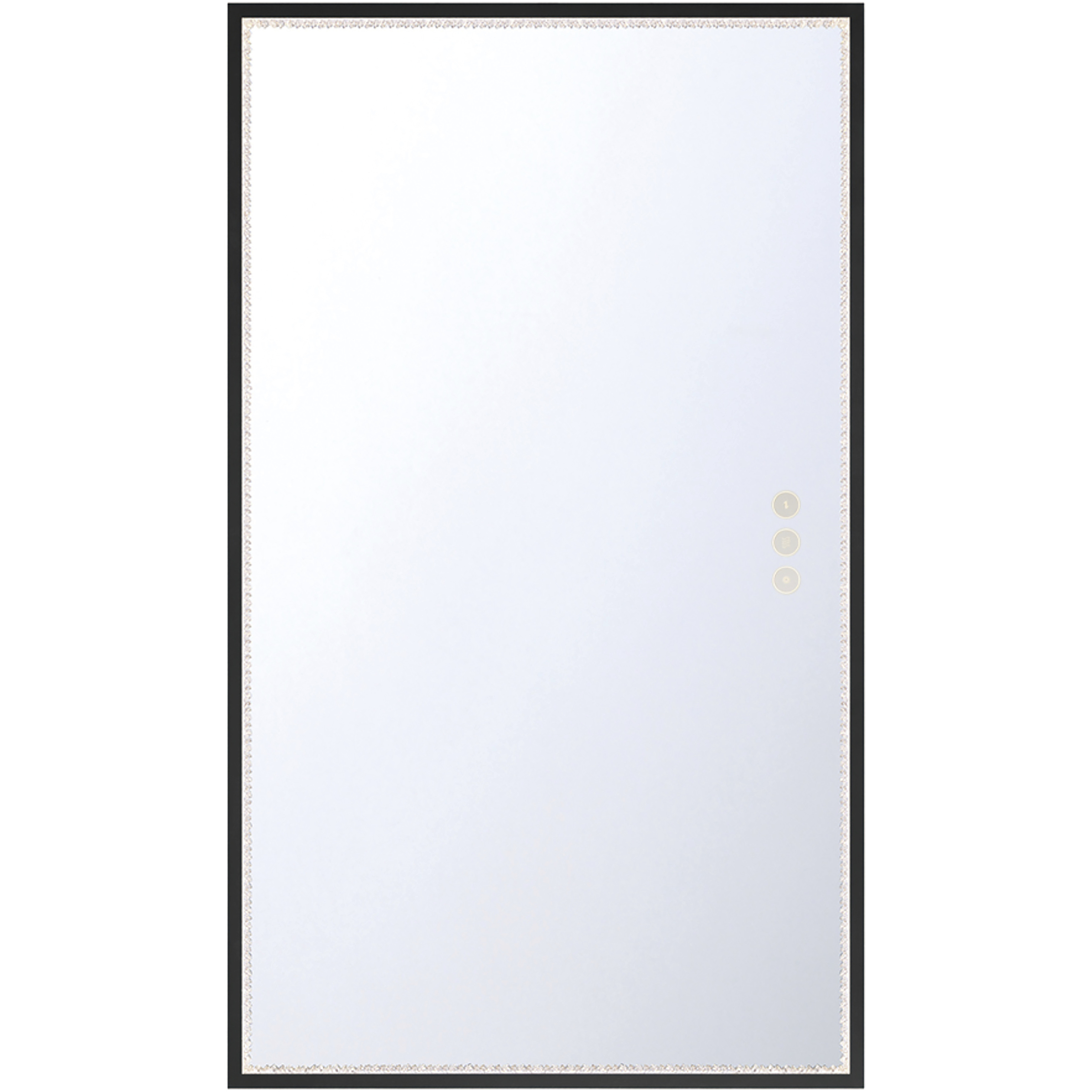 Cerissa 54 X 54 inch Anodized Black LED Mirror