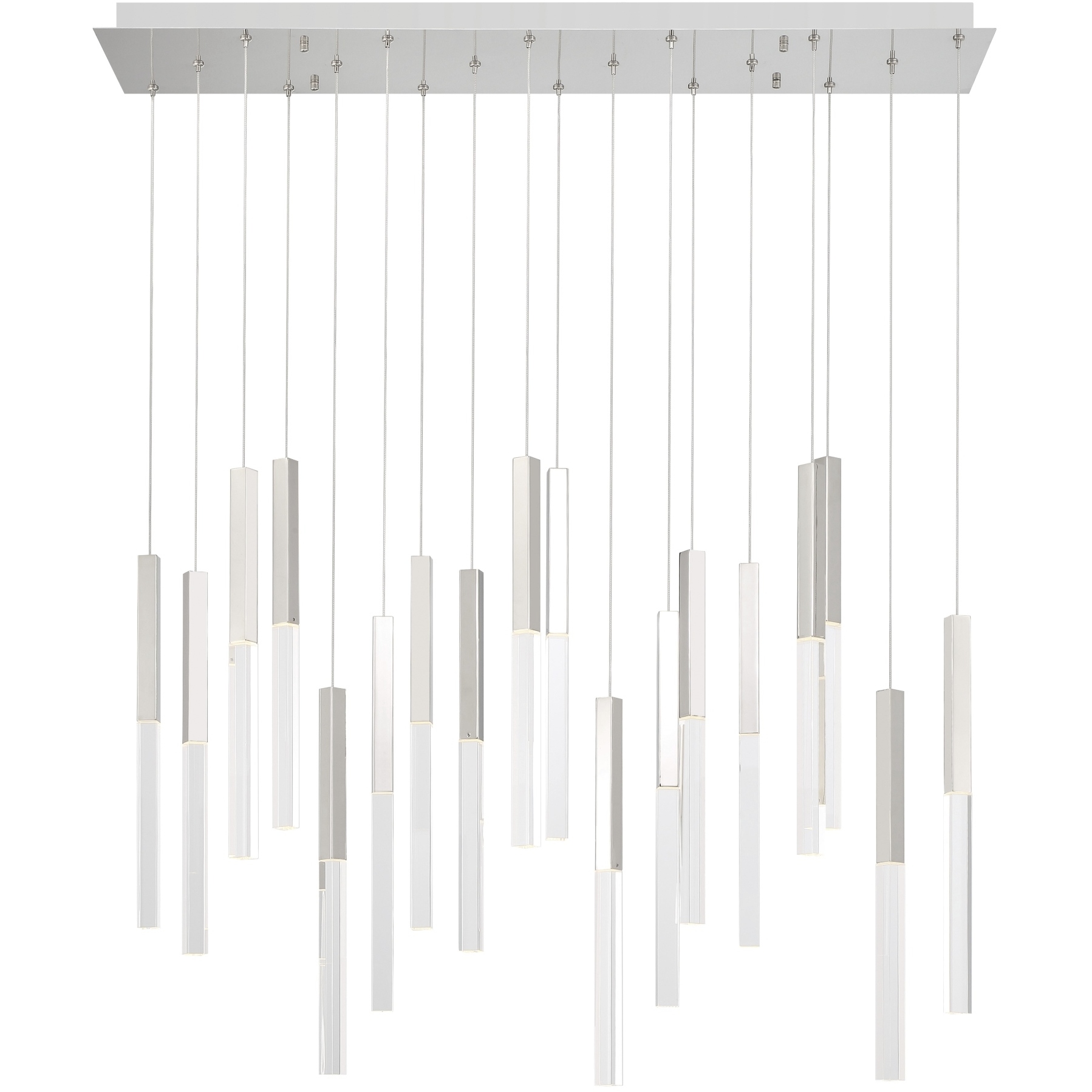 Benicio LED 9.75 inch Polished Nickel Chandelier Ceiling Light