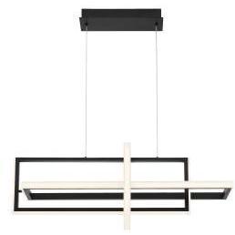 Bordo Linear Chandelier Ceiling Light in Black
