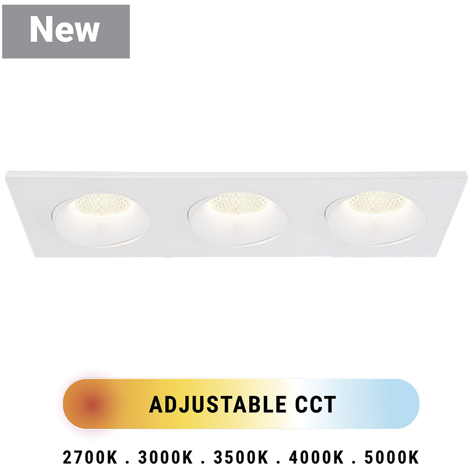Midway LED White Recessed Fixture