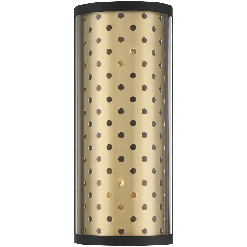 Grado 2 Light 7 inch Gold Sconce Wall Light