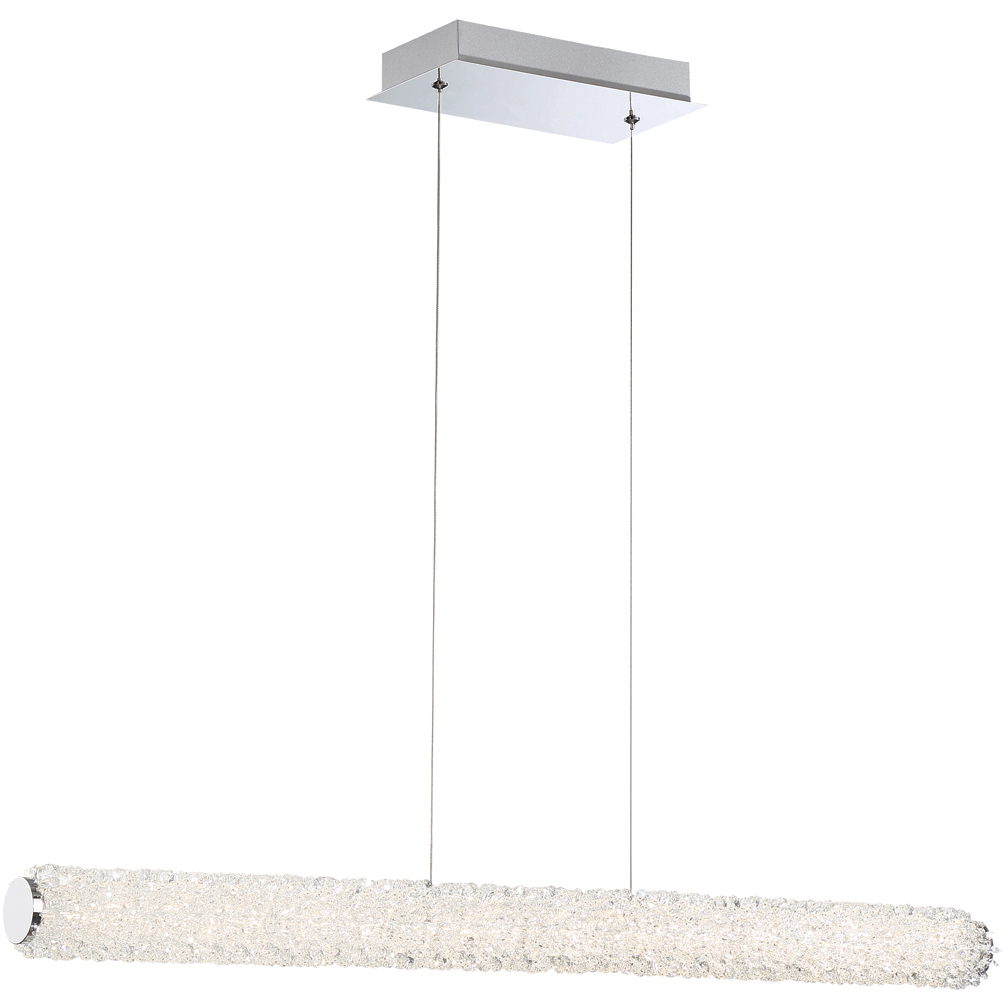 Sassi LED 3 inch Chrome Chandelier Ceiling Light, Small
