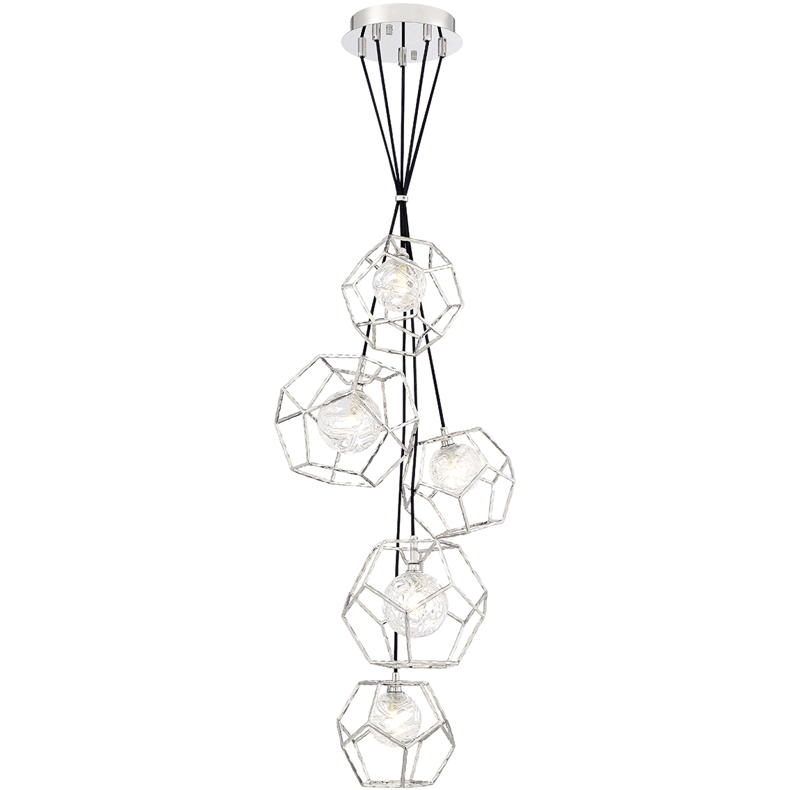 Norway LED 18.5 inch Chrome Chandelier Ceiling Light