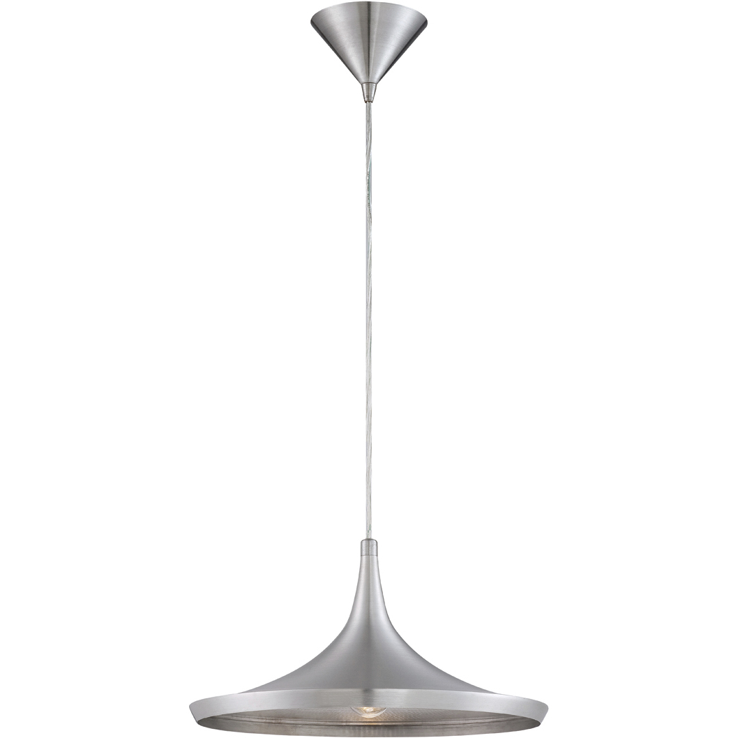 Ramos 1 Light 14 inch Brushed Nickel Pendant Ceiling Light