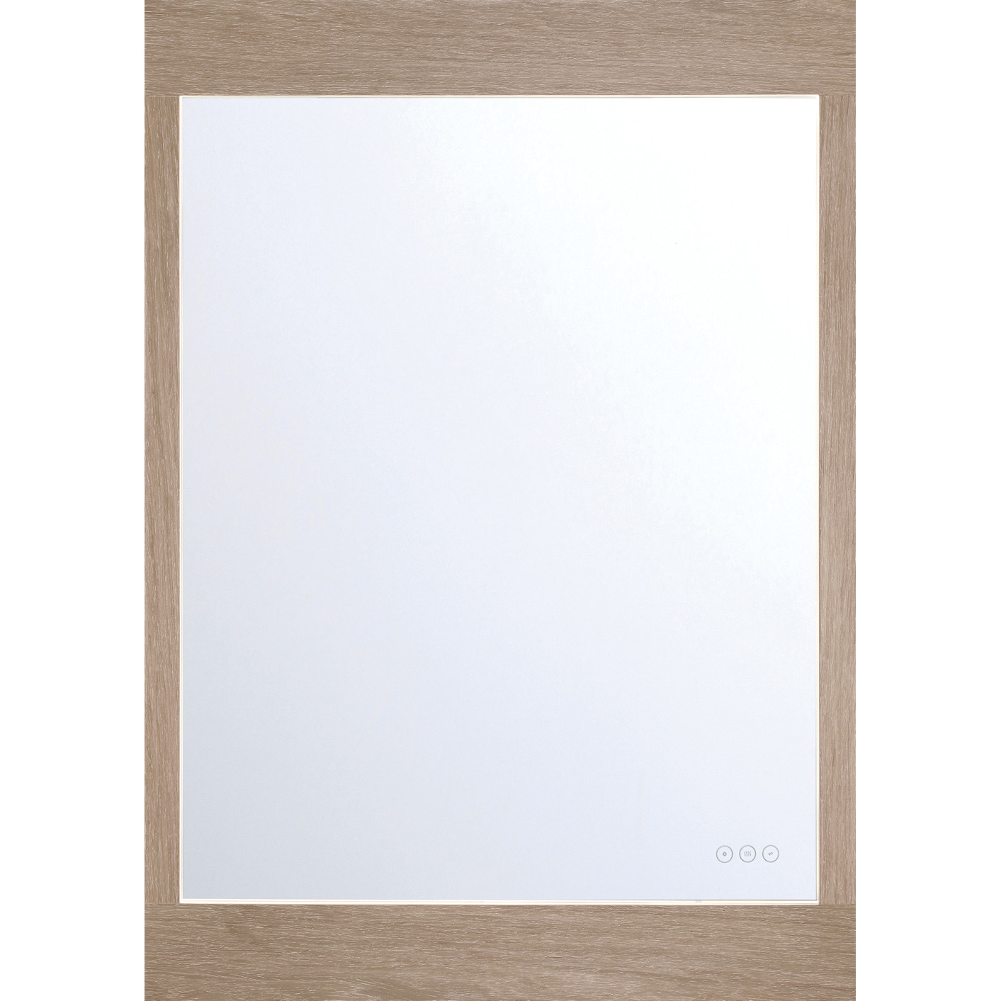 Mogano 42 X 30 inch White Oak LED Mirror