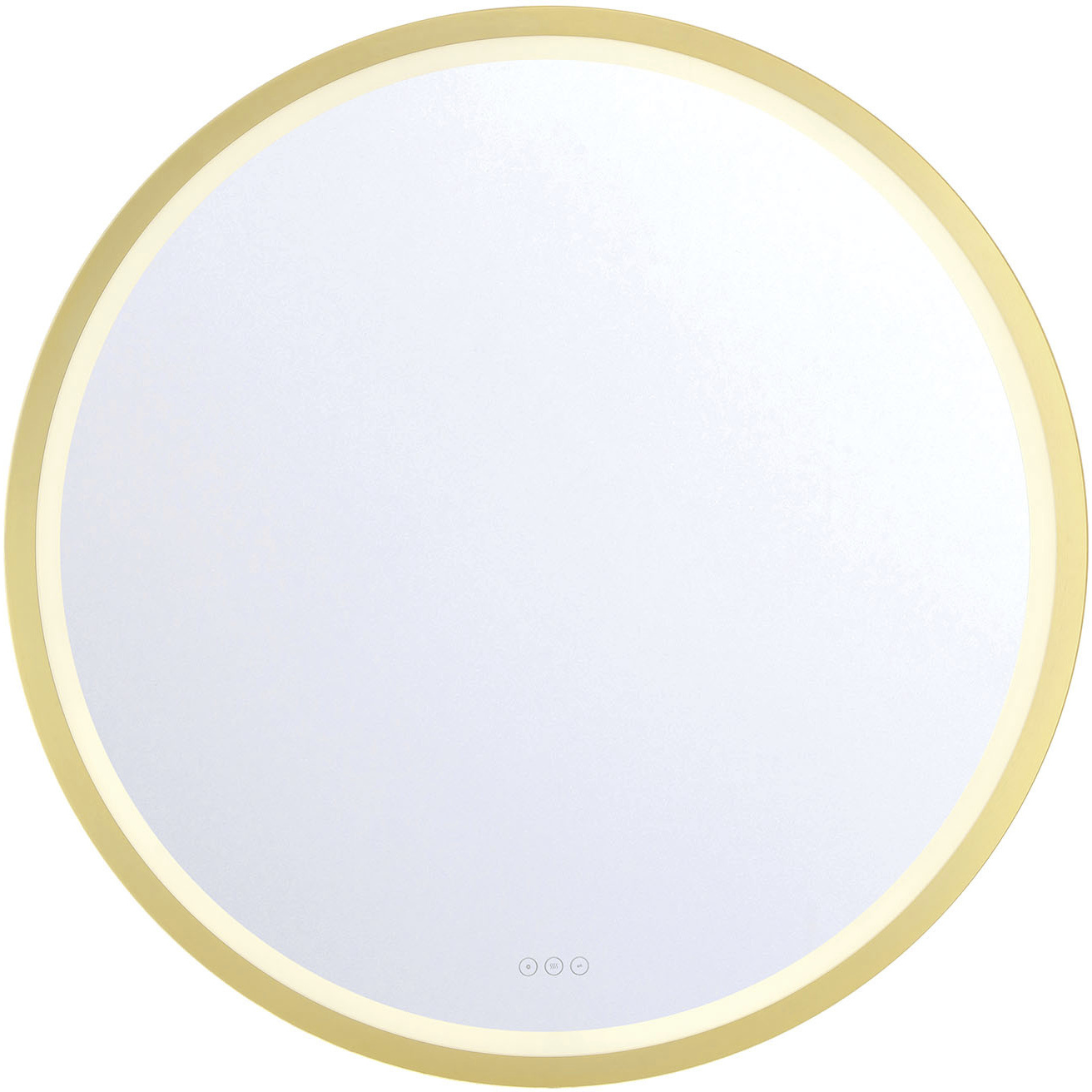 Artell 42 inch Brushed Gold LED Mirror
