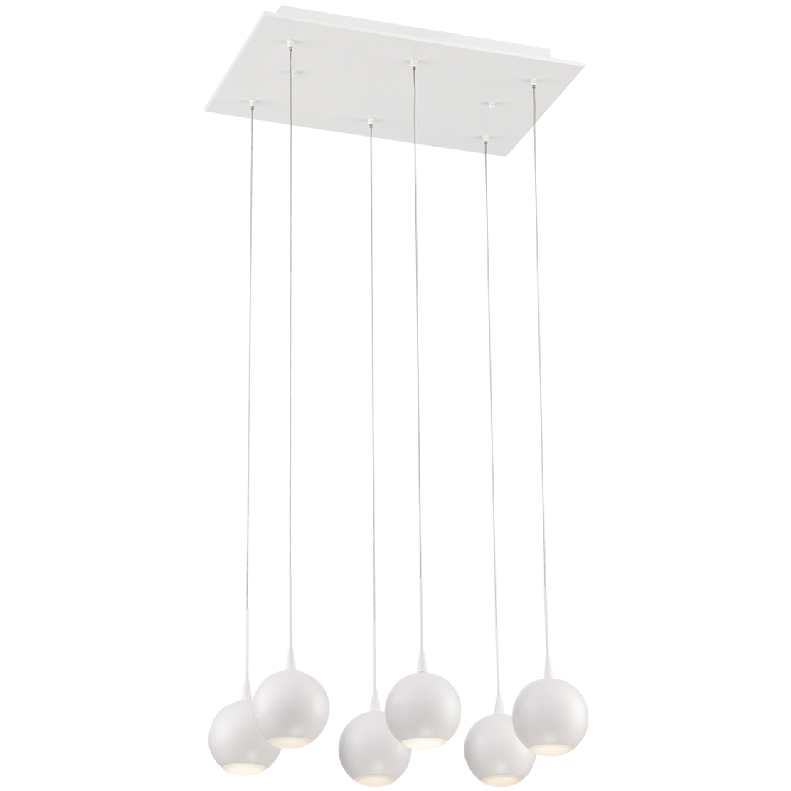 Patruno LED 11.5 inch Matte White Chandelier Ceiling Light