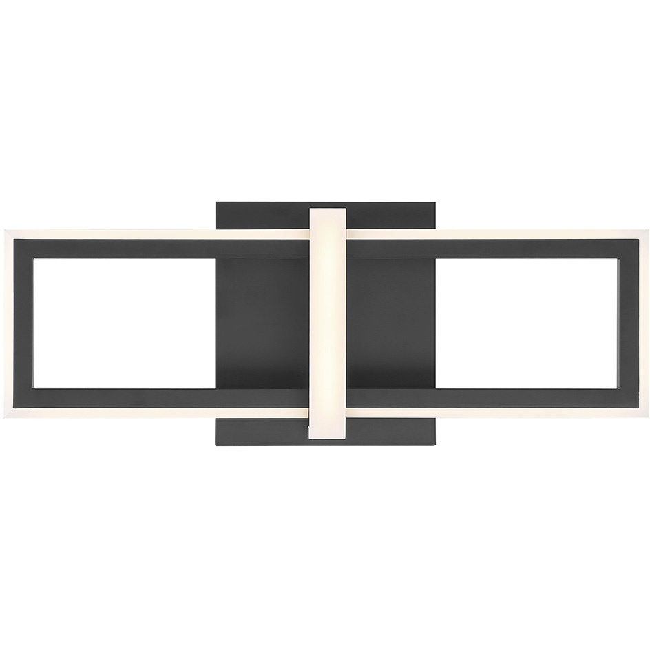 Bordo LED 16 inch Black Outdoor Wall Sconce